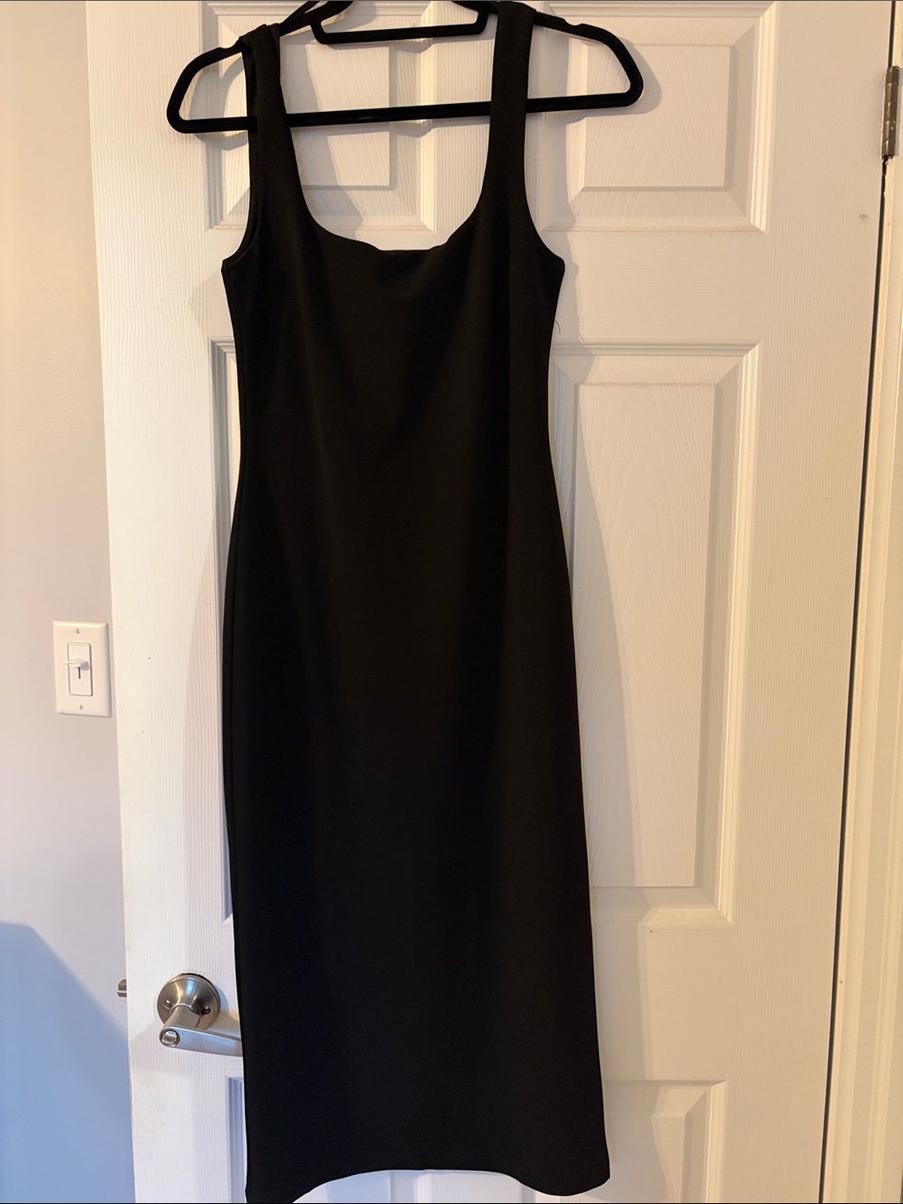 Dynamite Black Bodycon Midi Scoop Neck Tank Dress